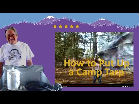 Tarp Camping In The Rain - Ultralight Backpacking