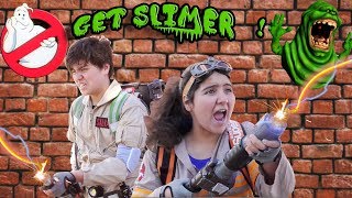 ?Ghostbusters kids parody! ??BUSTING SLIMER! DIY home made movies ?? Canada