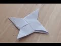 Faire un shuriken en papier / Shuriken origami