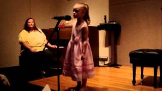 Audrey Sings At The Recital 4/21/12