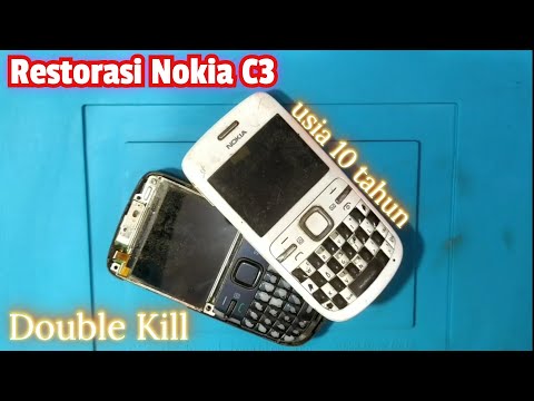 Restorasi HP Rongsokan Nokia C3 00 usia 10 tahun