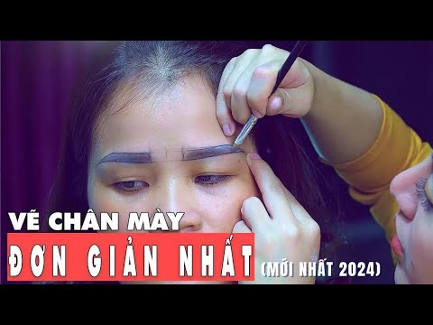 Cách vẽ chân mày đơn giản nhất cho khuôn mặt vuông | Jolie Nguyen