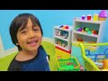 Ryan Cooking and Pretend Play Grocery Store fun!!!