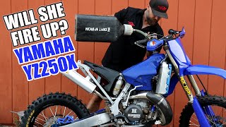 FIRST START - Yamaha YZ250 dirt bike build