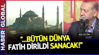Cumhurbaşkanı Erdoğan'dan Ayasofya Şiiri