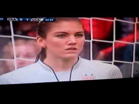 USA 3 France 1 Abby Wambach Hope Solo Women's Soccer Win Brandi 