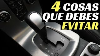 4 COSAS QUE DEBES EVITAR EN UN COCHE AUTOMÁTICO - Velocidad Total