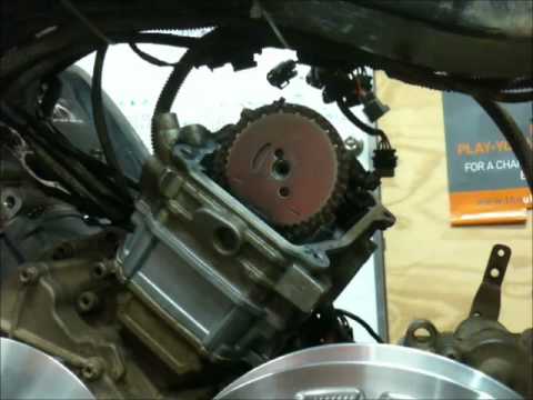 Setting the timing on a Canam Motor - YouTube bombardier engine diagram 