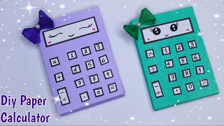 Diy Cute Paper Calculator & Mini Notepad, Diy Paper Craft, Back To School, Diy M