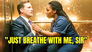 Sparks Fly As Elevator Crash Traps Billionaire With Curvy Cleaner - Now He Cant Breathe Without Her