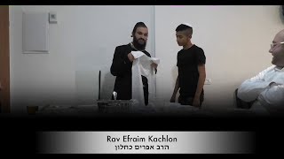 Rav Efraim and Rav Yaron giving out tzitzit around the world