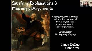 Simon DeDeo: Satisfying Explanations and Meaningful Arguments