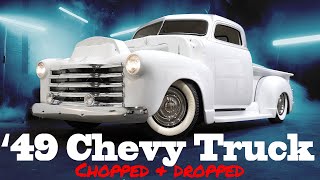 Chopped & Dropped Garage Built 49 Chevy Truck Smoking Tires