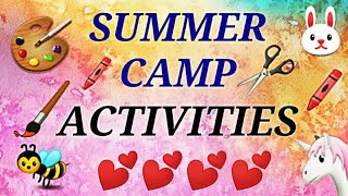 Easy and Creative Summer camp activities for kids 2019 | DIY Fun Ideas.