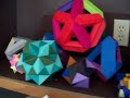 Title:Collection of Modular Origami Polyhedrals Description:3D Geometric Modular Origami constructed by Mark Rowe