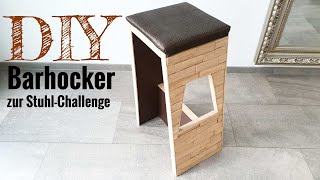 DIY Barhocker aus Eichenholz selber bauen - Mein Beitrag zur Lets Bastel Challenge