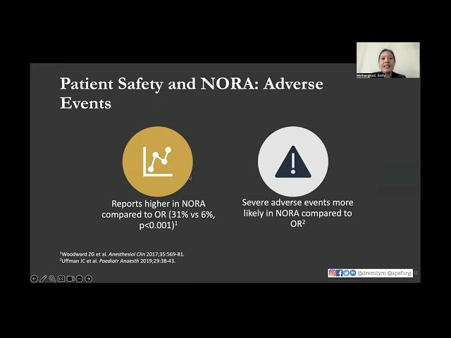 Watch Webinar: Non-Operating Room Anaesthesia – Speaker: Dr Emily Methangkool on YouTube.