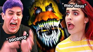 Jogamos Fnaf 4 Pela Primeira Vez Ft. Gab Araujo