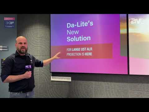 ISE 2025: Da-Lite Features Parallax Thin Pure UST 0.6 Projection Screen With Ambient Light Rejection