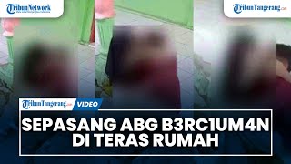Iral Sepasang Anak Abg B3Rc1Um4N Di Teras Rumah