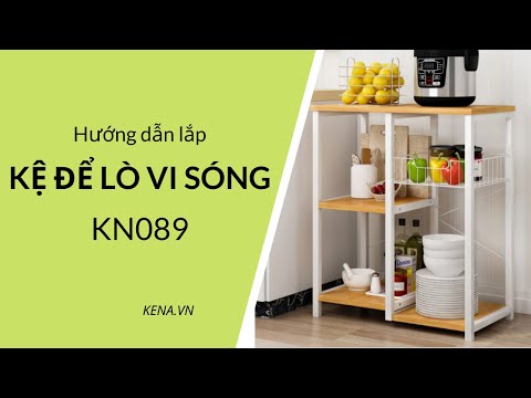 Hướng dẫn lắp kệ để lò vi sóng nồi cơm điện đa năng KN089