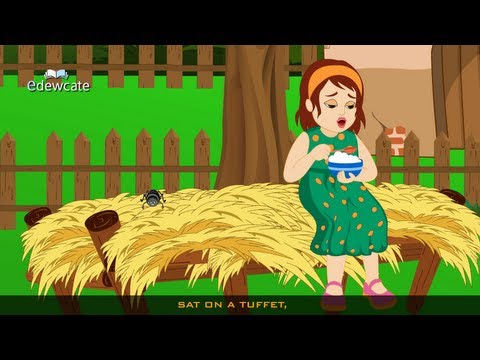Little Miss Muffet nursery rhyme