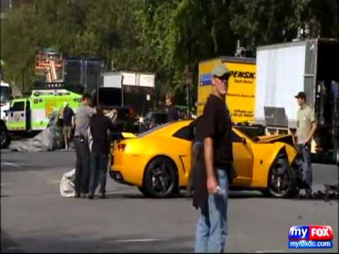 Transformers 3 camaro Bumblebee Accident 143 accidente en el rodaje de 