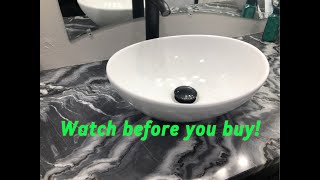 Oval White Ceramic Vessel Sink Review