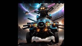 Anime Lazer Trike Generation In Space Planet Behind