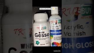 Unboxing White Gesso & Acrylic Varnish High Gloss From Meesho Just Rs-172-