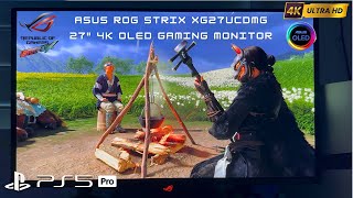 Asus Rog Strix Oled Xg27Ucdmg 4K Oled Monitor Pov Ghost Of Yotei Battlefield 6 Gameplay