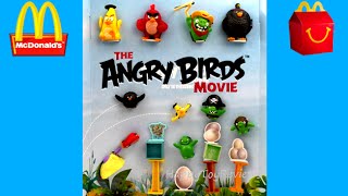 2016 Mcdonalds The Angry Birds Movie Happy Meal Toys Restaurant Store Display Set Collection Review