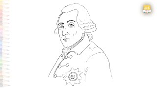 Frederick The Great Drawing Easy Portrait Sketching How To Draw Frederick The Great Step By Step