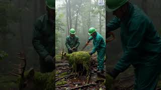 The Moss-Covered Deer That Nature Hid