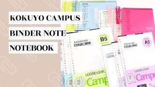 Bunkuya Make Your Own Notebook With Using Kokuyo Campus Binder Note
