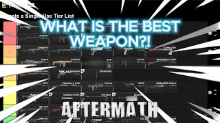 The Best Guns To Use In Aftermath Roblox Tier List