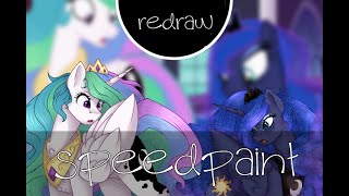 Mlp Speedpaint A Royal Problem Redraw Scene