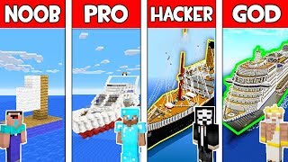 Minecraft - NOOB vs PRO vs HACKER vs GOD : BOAT in Minecraft ! AVM SHORTS Animation