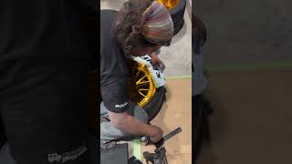 Akira Nakai Painting Tires