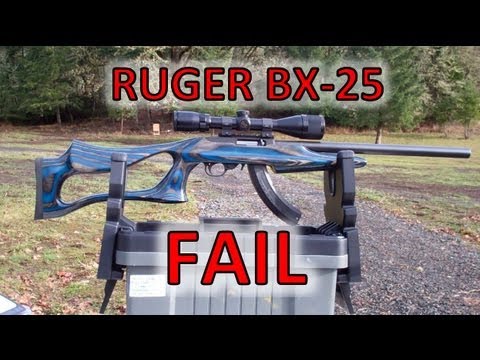 Ruger BX-25 Magazine FAIL ( 25 round high capacity magazine for 10/22