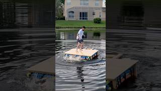 Building A Raft With 150 Pool Noodles
