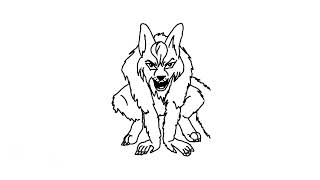 Anime Werewolf Transformation Faiths Full Moon Awakening Hand Drawn Animation
