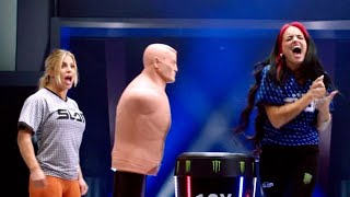 Nina Tries Her Hand At Power Slap Slap Shorts