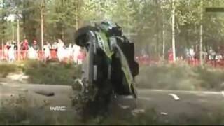 Mikko Hirvonen Crash Rally Finland 2010