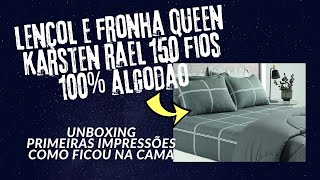 Conjunto Queen Rael Karsten 150 Fios 100% Algodão Lençol E Fronhas É Bom?