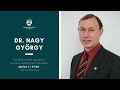 A marslakók köztünk élnek - Dr. Nagy György tanszékvezető egyetemi docens székfoglalója