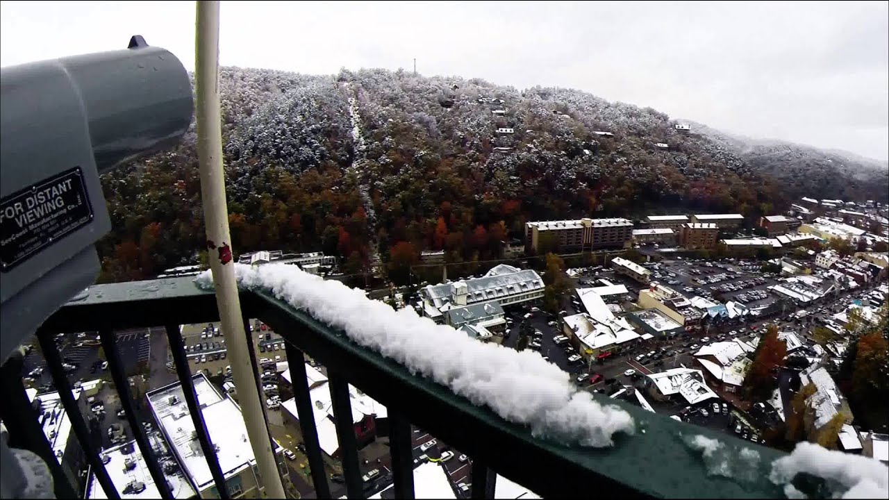 Halloween Snow Gatlinburg Tn 2014 YouTube