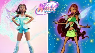 Winx Club Resmi Laylanın Dönüşümü Orijinal Sezon 1 Ve Sihir Geri Döndü Karşılaştırması