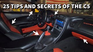 25 Tips And Secrets Of The C5 Corvette & Z06. I Was Only Aware Of 15 Of Them