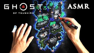 Asmr 1Hr Ghost Of Tsushima Drawing Map Of Izuhara